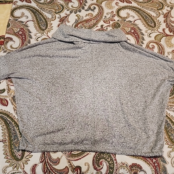 Green Envelope Los Angeles Sweatshirt,  Cowl Collar Gray Size L - Picture 5 of 16